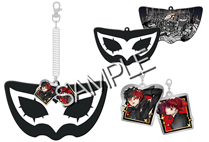 メタルチャーム付ジョーカー仮面型パスケース